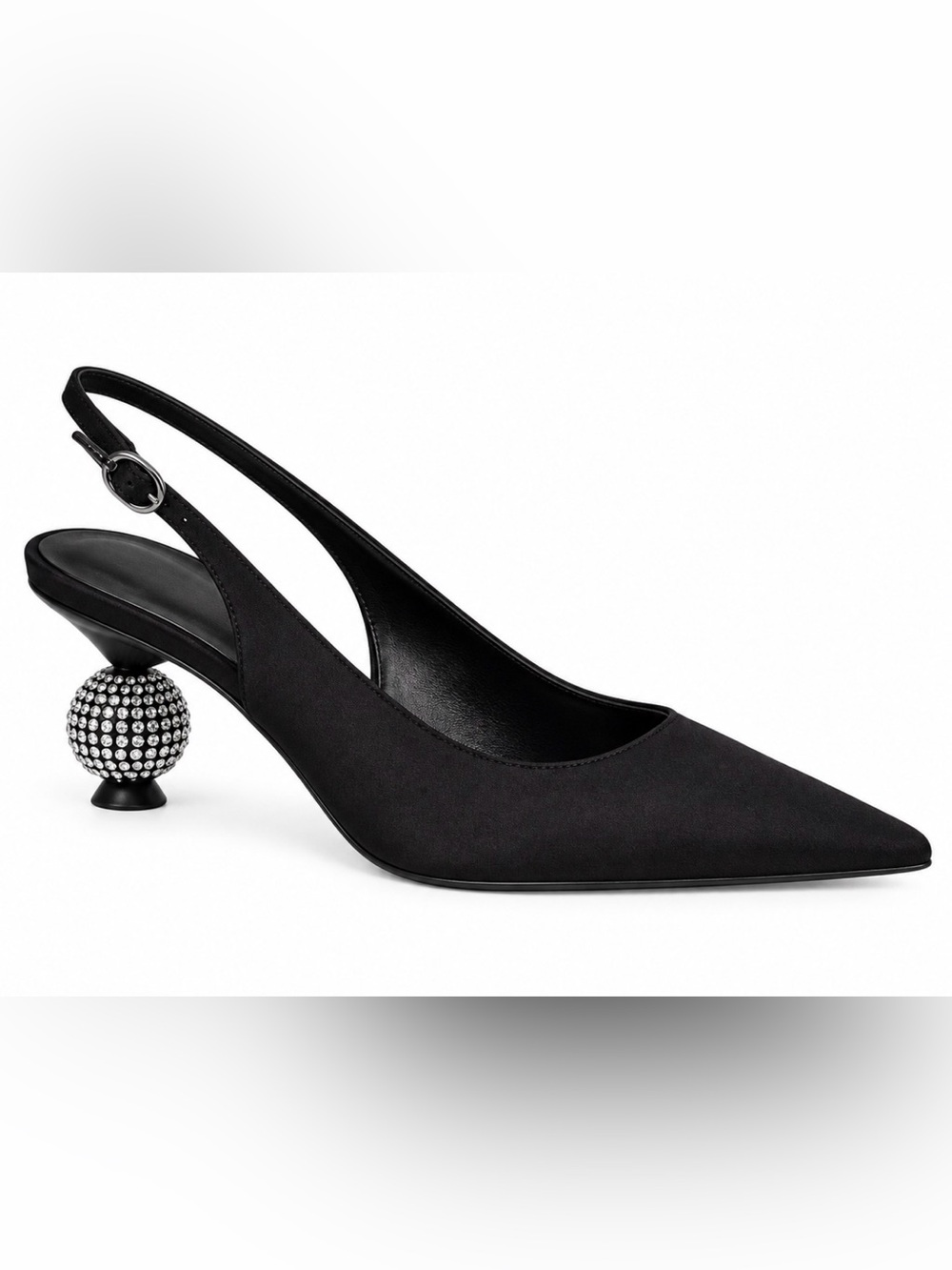 a new day Black Pointed Slingback Pump